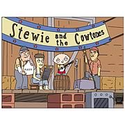 Family Guy Stewie and the Cowtones Paper Giclee